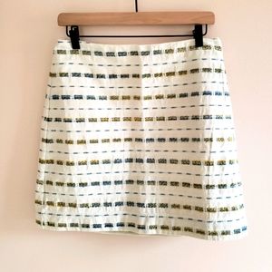 Ann Taylor Loft Textured Side Zip Skirt sz4